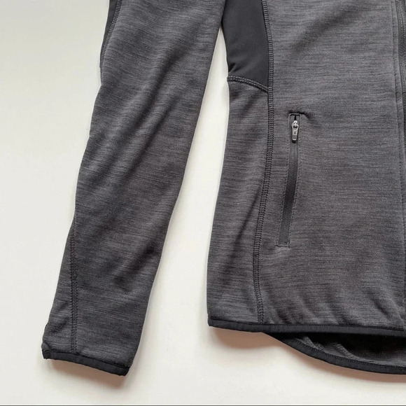 H&M Sport Fitted Fleece Gym Jacket in Dark Grey Marl Athletic Sportswear Size S - Picture 9 of 14